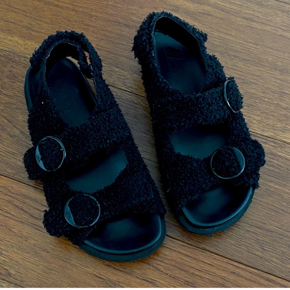 Zara Dad Sandals Sherpa